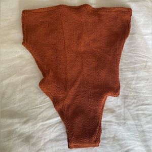 You Swim high waisted bottoms in Umber